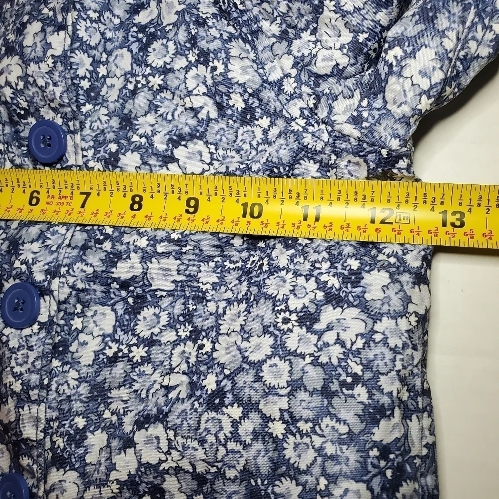 BABY GAP Button Up Floral Blue Jacket Sz 2T